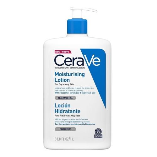 CeraVe Moisturising Face & Body Lotion for Dry to Very Dry Skin Ενυδατικό Γαλάκτωμα Προσώπου, Σώματος για Ξηρή & Πολύ Ξηρή Επιδερμίδα - 1 L